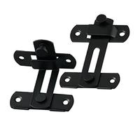 Operitacx 2pcs Heavy Duty Stainless Steel Barn Door Locks Sliding Door Latches Angles Security Gate Catch Reinforcement Lock for Bathroom Garage Privacy