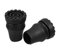 Operitacx 2pcs Heavy Duty Walking Cane Tips Rubber Cane Tips Standard Diameter Design Wear-Resistant Sl lack Design for Homes and Parks Seniors Using