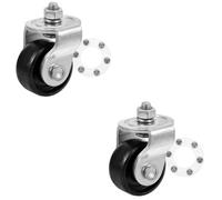 Operitacx 2pcs Horizontal Jack Caster Wheel Replacement Swivel Front Wheel for Trolley Floor Jack Smooth Car Supplies