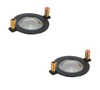 Operitacx 2pcs Horn Diaphragm Replacement Round Speaker Part for Stage Bar Office Use Compatible with Output Power Restore Audio Performance Easily
