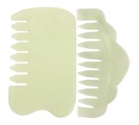 Operitacx 2pcs Jade Massage Comb Head Massage Comb Portable Hair Scalp Massager for Releasing Muscle Tension Gift for Girlfriend and Mother