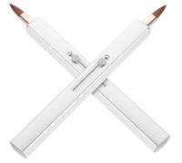 Operitacx 2pcs Lip Makeup Brush Lipstick Brush Retractable Stylish Minimalist Non-skid Handle with Cap for Facial Makeup, Artificial Fiber Plastic