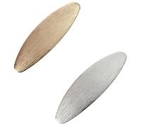 Operitacx 2pcs Long Oval Hair Clips for Women Spring Hair Holders Accessories Set Gold and Silver Female Decors Suitable for Daily and Party Use