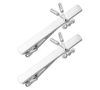 Operitacx 2pcs Men's Golf Tie Clips Zinc Alloy Necktie Clasps for Business Suits Stylish Tie Bars for Professional Appearance