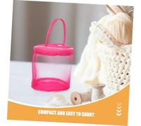 Operitacx 2pcs Mesh Yarn Holder Bag Durable Nylon Round Crochet Skein Organizer for Ventilated Woolen Yarn Storage Tangle Craft Project Bag for Knitting and DIY Supplies