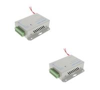 Operitacx 2pcs Metal Door Access Control Power Supply with Nc No Outputs Automatic Overload and Short Circuit Protection Compact Lightweight Design Worldwide Voltage Input for Electric Locks