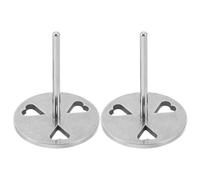 Operitacx 2pcs Metal Nail Drill Bits for Salon and Home Use Heart Shaped Hollow Shaft Design Effective Cuticle and Callus Remover Tool for Toe Nails