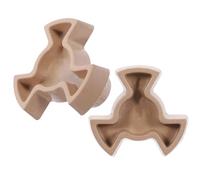 Operitacx 2pcs Microwave Plate Holder Coupler Tray Shaft Turntable Roller Guide Support Plastic Replacement Part Easy Installation Beige for Microwave Oven