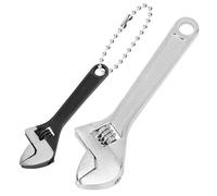 Operitacx 2pcs Mini Adjustable Wrench Set 2.5 4 Inch Small Hand Spanners Multifunctional Garage Repair Tools for Home and Bathroom Use Random Color