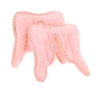 Operitacx 2pcs Mini Angel Wing Decorations Soft DIY Craft Props for Home Holiday Use Pink Elegant Wings for Backpack Clothing Hat Accessories