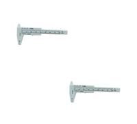 Operitacx 2pcs Mini Plastic Vernier Caliper Sliding Gauge Lightweight Durable Measuring Tool for Jewelry Buttons Internal External Step Depth Measurements