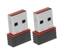 Operitacx 2pcs Mini Wireless USB Adapter Wifi Network Card Wifi Dongle Receiver for Home Office Use USB Port