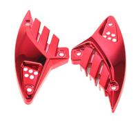 Operitacx 2pcs Motorcycle Side Wing Blade, Plastic Red Decorative Spoiler Trim for Motorbikes and Electric Motorcycles, Improves Aerodynamic Balance and Boosts Stability with Easy