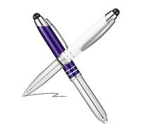 Operitacx 2pcs Multifunctional Touch Pens with LED Light Stylish Ballpoint Capacitive Stylus for Touch Screens Smooth Writing Design Replacement Ink Functionality