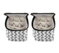 Operitacx 2pcs Nail Polish Storage Bag Organizer Case for Nail Supplies Dual Protection for Travel and Home Use Holds Gel Polish