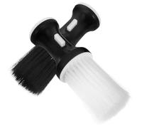Operitacx 2pcs Neck Duster Brush for Barber Hair Cutting with Soft Black and White Bristles Powder Cleaning Hair Salon Accessories for Professional Grooming