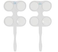 Operitacx 2pcs Optical Flipper for Optometry with ±0.50d to ±1.00d Lens, Portable Plastic and Glass Eye Exercise Tool for Vision Therapy Exercises at Homes, Interactive Amblyopia Training