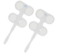 Operitacx 2pcs Optometry Flipper Lens Set for Vision Training and Eye Coordination Exercise, Portable Plastic and Glass Design, Suitable for Schools and Vision Therapy Exercises, Optical