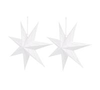 Operitacx 2pcs Origami Lampshade Star Shaped Christmas Light Cover Decorative Hanging Accessory for Chandeliers Easy to Assemble Lightweight and Practical Design for Holiday Decor
