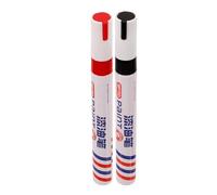 Operitacx 2pcs Paint Pens for Stone and Wood with Strong Covering Power and Marking, Colored Plastic Marker Pens for Gravestone Repair, Crafting, and Memorial Use