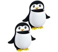 Operitacx 2pcs Penguin Shape Storage Organizers Plastic Wall Mounted Holders for Sundry Storage and Organizing Small Items Lovely Stylish Bathroom Solution
