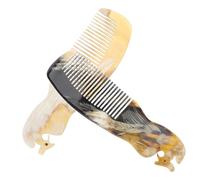 Operitacx 2pcs Phoenix Modelling Ox Horn Combs Natural Hair Styling Tools with Wide Teeth for Controlling Hair Loss and Smoothing Scalp Massager for Relaxation and Acupoint Color Style