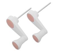 Operitacx 2pcs Pink Manual Crank Handle for Standing Desk, Adjustable Desk Height Hand Crank Replacement, Revolving Knob for Learning and School Study Table