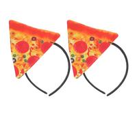 Operitacx 2pcs Pizza Headband Halloween Costume Accessory for Adults