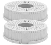 Operitacx 2pcs Plastic Ceiling Mount Bracket with Wire Box for Outdoor Security, Protective Wall Shelf for Monitor Installation