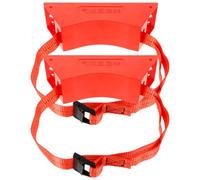 Operitacx 2pcs Plastic Cylinder Wall Mounted Bracket with Adjustable Safety Strap for 40l Hydrogen and Oxygen Cylinders, Reinforced Sturdy Pp Material, Suitable for Labs and Industrial Sites