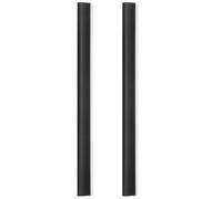 Operitacx 2pcs Plastic Dustpan Replacement Lips Lightweight Portable Black Edges Repair Strips for Household Cleaning