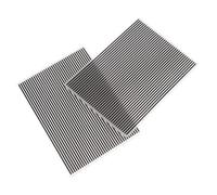 Operitacx 2pcs Plastic Embossing Folders Vertical Stripes Texture Template for Card Making Scrapbooking Album DIY Craft Plastic Embossing Molds