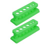 Operitacx 2pcs Plastic Test Tube Storage Holder with 6 Holes, Sturdy Construction and Easy to Transport Tube Rack for Laboratories and Classrooms