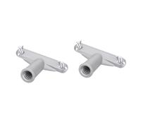 Operitacx 2pcs Pole Handle Adapter Broom Handle Bracket Extension Connector Durable Lightweight Tool for Easy Storage and Quick Installation