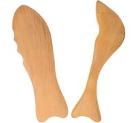 Operitacx 2pcs Portable Guasha Board Massage Tools for Deep Massage with Non-Slip Handle Plastic Scraping Boards for Back of The Head and Arms, Suitable for Office and Traveling