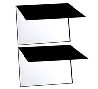 Operitacx 2pcs Portable Light Reflector Double Sided Light Diffuser Three One Reflective Board for Food and Still Life Photography Easy to Carry and Use
