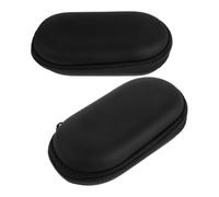 Operitacx 2pcs Portable Shockproof Reed Box for Alto Sax and Clarinet, Lightweight Pu and Cloth Material Metal Details, Compact Storage for Musicians the Go and Stage Performances