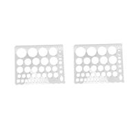 Operitacx 2pcs Quilling Ruler Template Board Precise Papercraft Tool for DIY Paper Art Consistent Patterns Handmade Quilling Craft Accessory for Beginners and Professionals