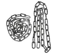 Operitacx 2pcs Realistic Plastic Scary Chain Props for Halloween Cosplay and Stage Performances, Adjustable Length Fake Prison Chain Model with Creepy Appearance