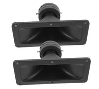 Operitacx 2pcs Rectangular Horn Tweeter for Stage Speakers PP Material High-frequency Audio System Supplies Mounting Flexible Installation Stable Sound for Stereo Car and Event Use