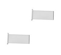 Operitacx 2pcs Replaceable Office Door Name Plate Holder Double Sided Wall Mount Sign for Meeting Rooms Clinics Research Institutions Quick Update Enhanced Visibility for Business and