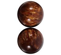 Operitacx 2pcs Resin Hand Exercise Balls for Adults with Smooth Texture and Realistic Design, Practical Portable Massage Balls for Finger Flexibility Improvement and Hand Physiotherapy