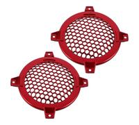 Operitacx 2pcs Round Car Speaker Grill Covers Mesh Subwoofer Horn Guard Protective Frames for Automotive and Sound Protection