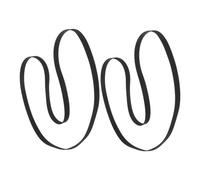 Operitacx 2pcs Rubber Drive Belts for Record Player and Turntable Replacement Flat Black Rubber Belts to Improve Sound Quality Compatible with Phonograph and Open Reel Machine