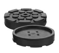 Operitacx 2pcs Rubber Floor Jack Pads for Vehicles and Equipment, round Shape, Black Colour, Sturdy Non-deformable Material to Reduce Vibration, for Lifting and Automotive Use