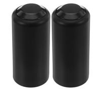 Operitacx 2pcs Screw On Mic Battery Cup Cover Plastic Replacement Battery Cap Protective Rear Sleeve for Handheld Wireless Microphone Compatible with ShurePG58/PG24/PG288