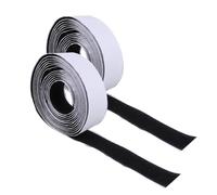 Operitacx 2PCS Self-Adhesive Double-Sided Hook and Loop Tape Black DIY Sealing Strip for Window Mosquito Nets Strong Sticky Backing and Reusable Fastening for Home and Craft Projects