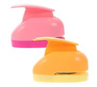 Operitacx 2pcs Shape Hole Punch for Crafts Five Petal Flower Rose Paper Punchers for DIY Projects Scrapbooking Gift Tags Card Making Easy to Use Labor Saving Design