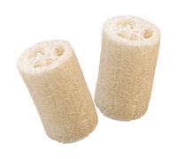 Operitacx 2pcs Shower Exfoliating Brush Natural Loofah Sponge Gentle Exfoliation Comfortable to The Touch Body Cleaning Loofah for Bathing and Massage