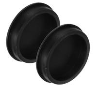 Operitacx 2pcs Silicone Rubber T Shaped Plug for Industrial Equipment, Soft Flexible round Hole Seal Cap, Waterproof and Black Silicone Material Protects Pipe Ends and Electronics Housing